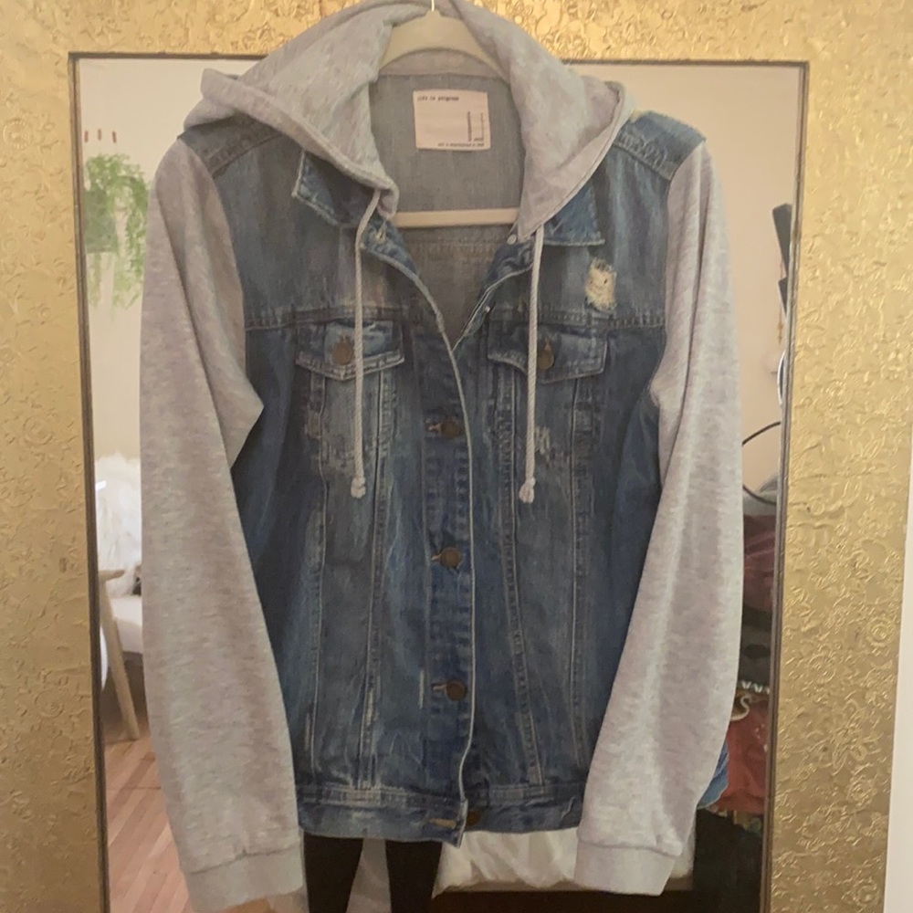 Hooded Denim Jacket